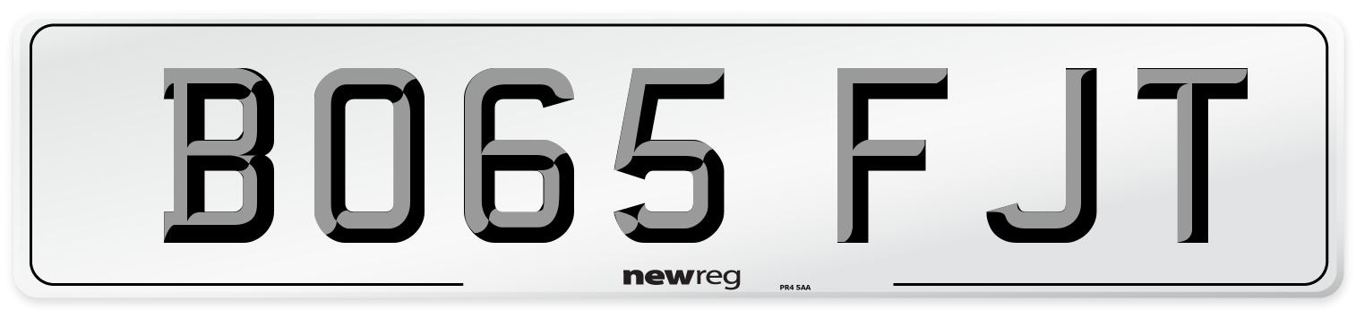 BO65 FJT Number Plate from New Reg